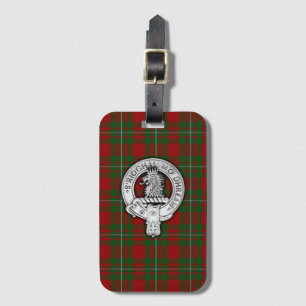Etiqueta Para Maletas Clan MacGregor Escudo y Tartán