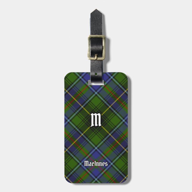 Etiqueta Para Maletas Clan MacInnes Tartan (Frente Vertical)