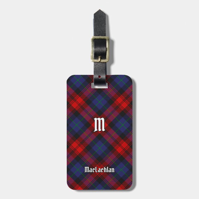 Etiqueta Para Maletas Clan MacLachlan Tartan (Frente Vertical)