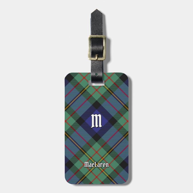 Etiqueta Para Maletas Clan MacLaren Tartan (Frente Vertical)