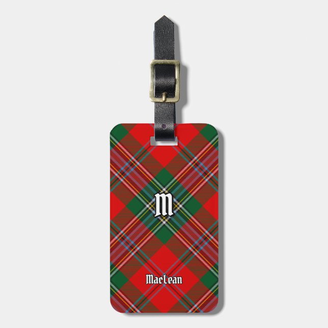 Etiqueta Para Maletas Clan MacLean Tartan (Frente Vertical)