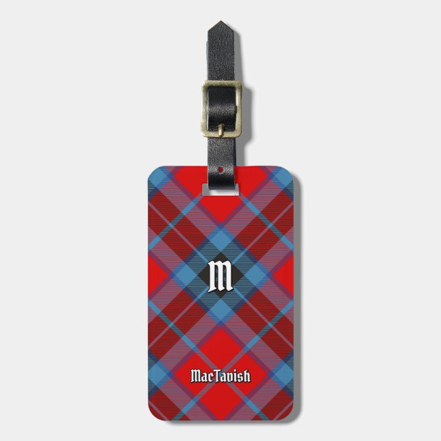Etiqueta Para Maletas Clan MacTavish Tartan (Frente Vertical)