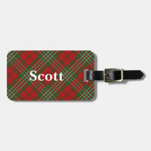 Etiqueta Para Maletas Clan Scott Tartan