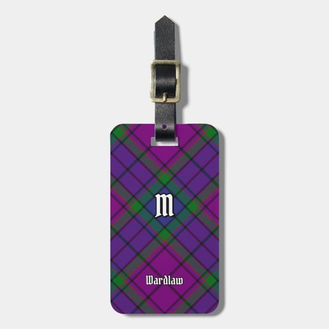 Etiqueta Para Maletas Clan Wardlaw Tartan (Frente Vertical)