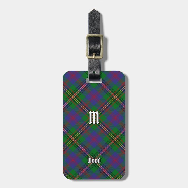 Etiqueta Para Maletas Clan Wood Tartan (Frente Vertical)