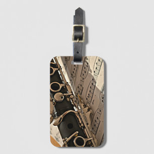 Etiqueta Para Maletas Clarinet Closeup