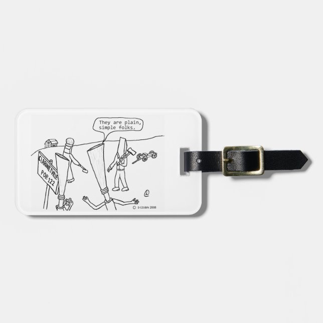 Etiqueta Para Maletas Clarinetville (Frente Horizontal)