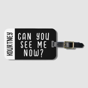 Etiqueta Para Maletas Classic Simple Custom Name Modern Bold Funny