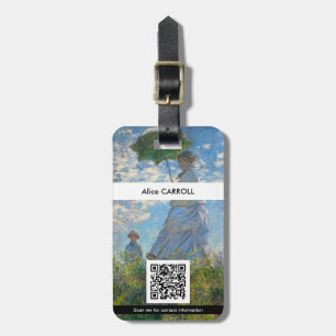 Etiqueta Para Maletas Claude Monet - El paseo - Código QR