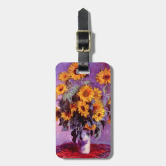 Etiqueta Para Maletas Claude Monet: Girasoles