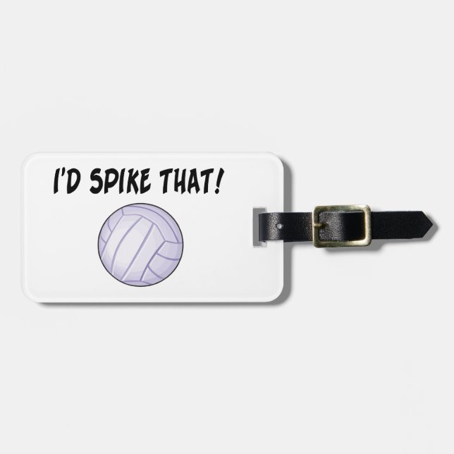 Etiqueta Para Maletas Clavaría ese voleibol (Frente Horizontal)