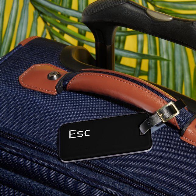 Etiqueta Para Maletas Clave de equipo Esc (Escape) (Anverso In situ 3)