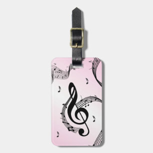 Etiqueta Para Maletas Climactic G Clef Pink