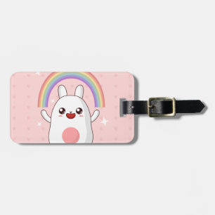 Etiqueta Para Maletas Clísico arcoiris de Kawaii