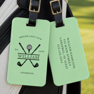 Etiqueta Para Maletas Club de Golfista Cruz 