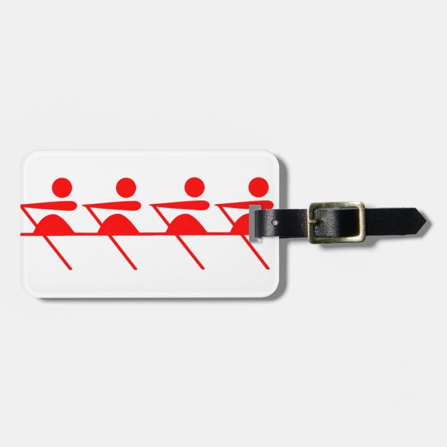 Etiqueta Para Maletas Club Fun Rowing (Frente Horizontal)