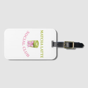 ETIQUETA PARA MALETAS CLUB SOCIAL DE LATTE DE MATCHA