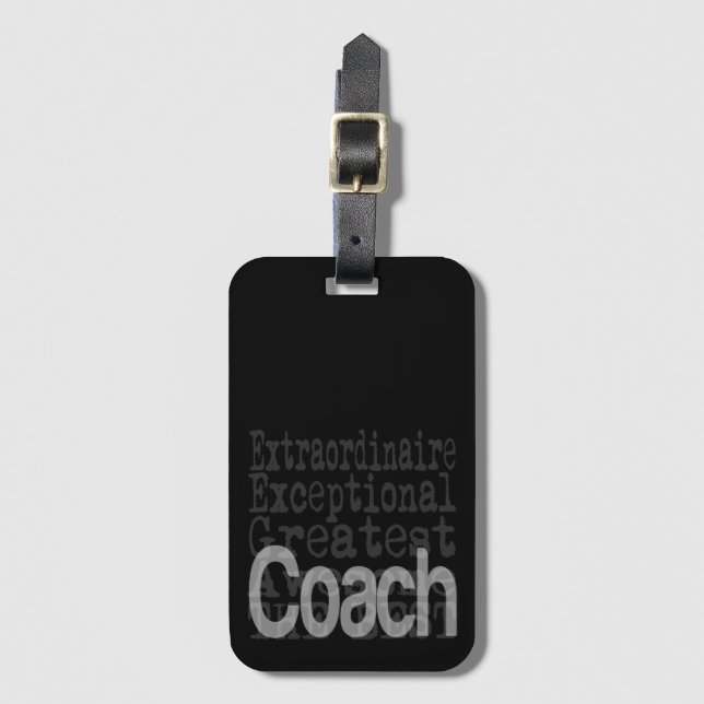Etiqueta Para Maletas Coach Extraordinaire (Anverso vertical)