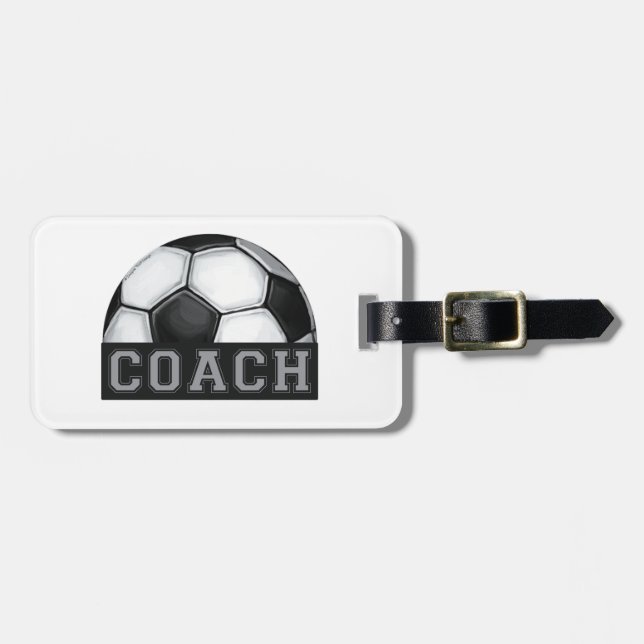 Etiqueta Para Maletas Coche del fútbol (Frente Horizontal)