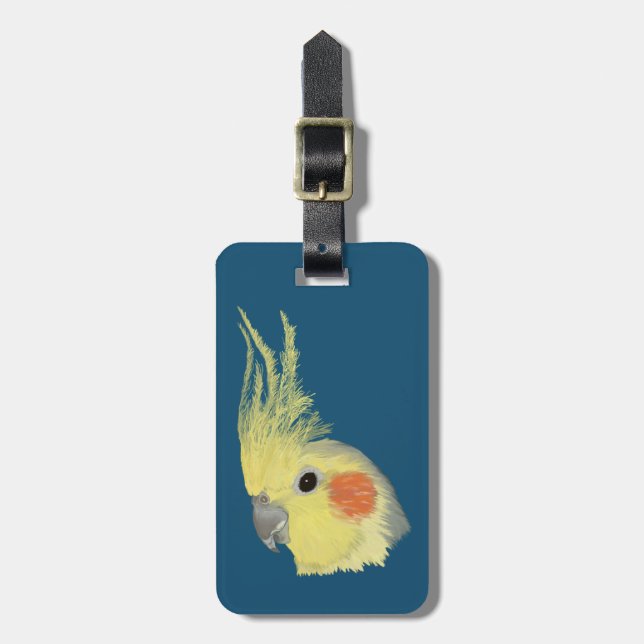 Etiqueta Para Maletas Cockatiel (Frente Vertical)