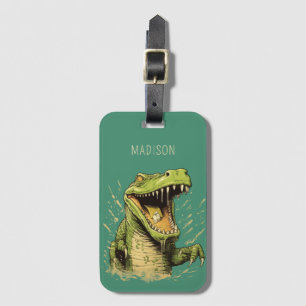 Etiqueta Para Maletas Cocodrilo de nombre personalizado