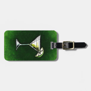 Etiqueta Para Maletas Cóctel verde absinthe