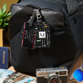 Etiqueta Para Maletas Cócteles retro