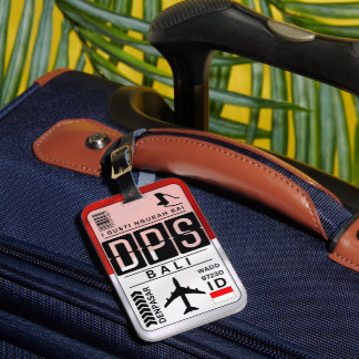 Etiqueta Para Maletas Código de aeropuerto DPS Bali Indonesia