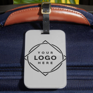 Etiqueta Para Maletas Código QR negro elegante y elegante
