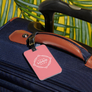 Etiqueta Para Maletas Código QR negro elegante y elegante