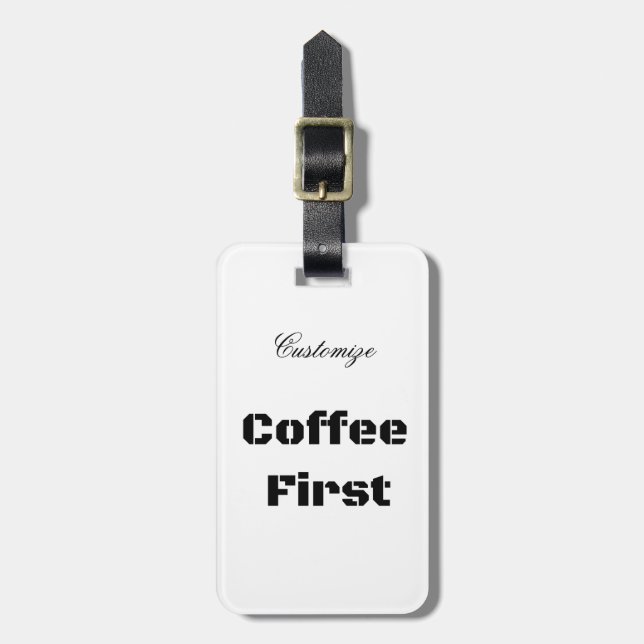 Etiqueta Para Maletas Coffee First Thunder_Cove (Frente Vertical)