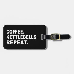 Etiqueta Para Maletas Coffee Kettlebells Repetir