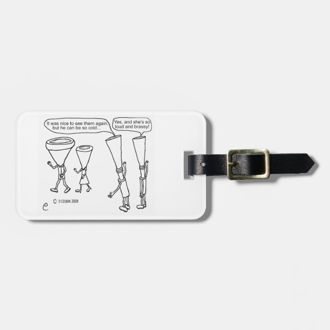 Etiqueta Para Maletas Cold Brass (Frente Horizontal)