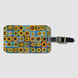 Etiqueta Para Maletas Colección de girasoles