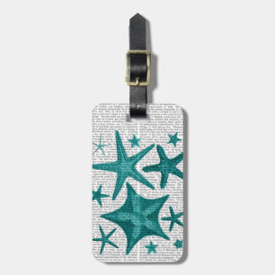 Etiqueta Para Maletas Colección de Starfish Verde 2