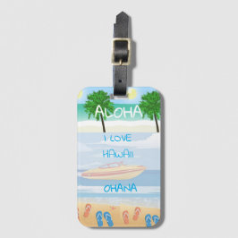 Etiqueta Para Maletas Colección Hawaii Aloha -