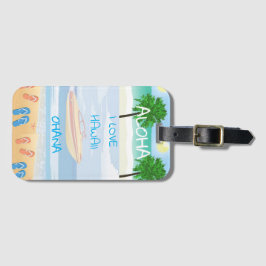 Etiqueta Para Maletas Colección Hawaii Aloha -