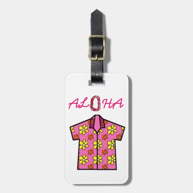 ETIQUETA PARA MALETAS COLECCIÓN HAWAII ALOHA (Frente Vertical)