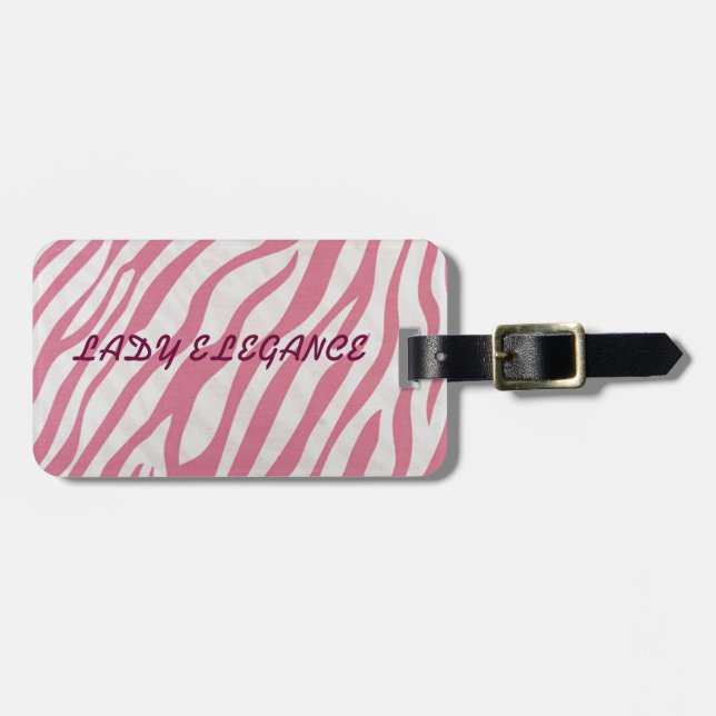 ETIQUETA PARA MALETAS COLECCIÓN LADY ELEGANCE (Frente Horizontal)
