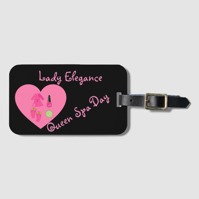 ETIQUETA PARA MALETAS COLECCIÓN LADY ELEGANCE (Anverso horizontal)
