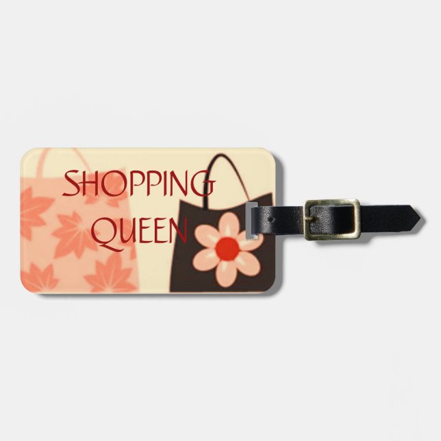ETIQUETA PARA MALETAS COLECCIÓN REINA DE COMPRAS (Frente Horizontal)