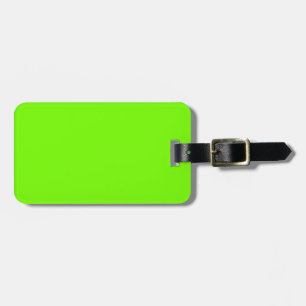 Etiqueta Para Maletas Colección Retro Fluoro Lime-Green