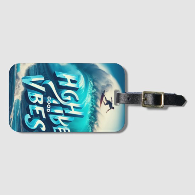 Etiqueta Para Maletas Colección Waves & Wanderlust (Anverso horizontal)