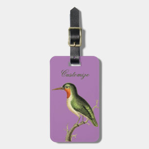 Etiqueta Para Maletas Colibrí Perdido Thunder_Cove