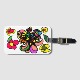 Etiqueta Para Maletas Colibrí relaja primavera