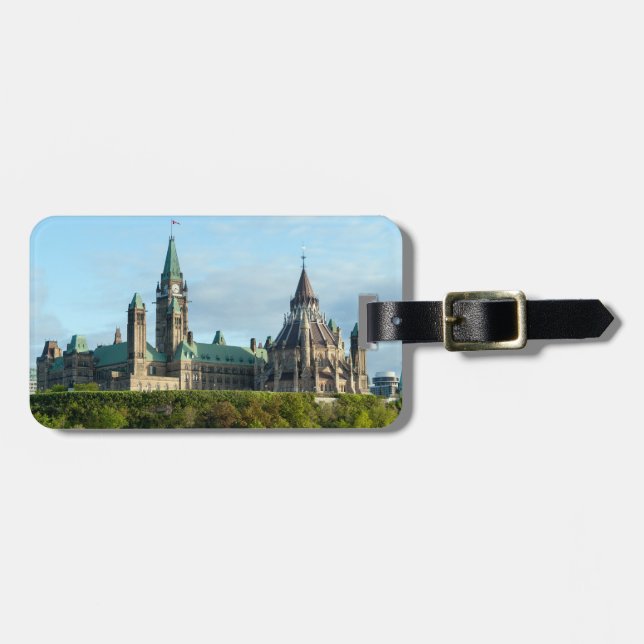 Etiqueta Para Maletas Colina del Parlamento - Ottawa (Frente Horizontal)
