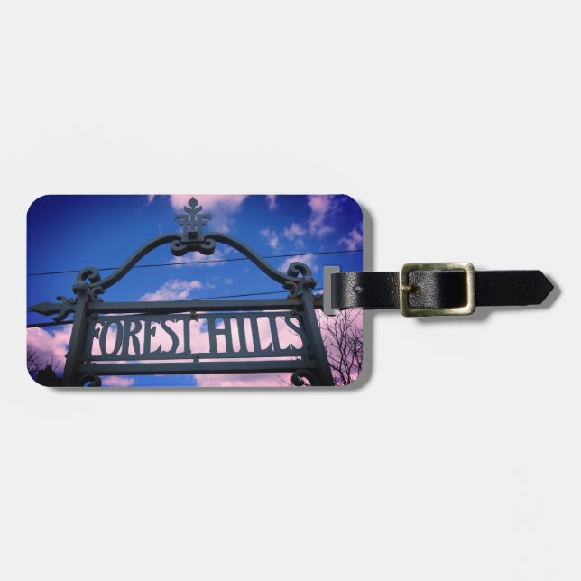 Etiqueta Para Maletas Colinas forestales, Queens, Plaza NYC (Frente Horizontal)