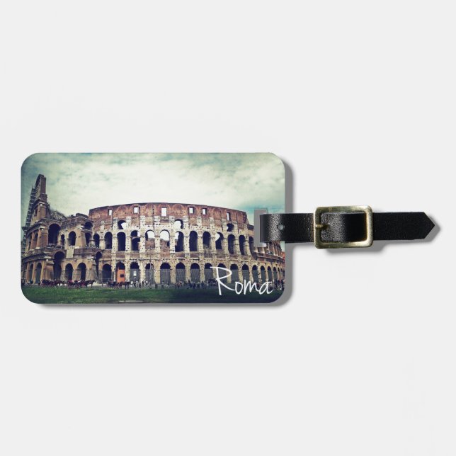 Etiqueta Para Maletas Coliseo (Frente Horizontal)