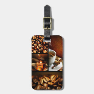 Etiqueta Para Maletas Collage 2 del café