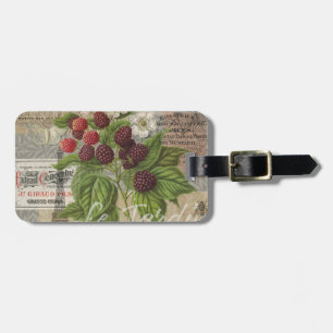 Etiqueta Para Maletas Collage de Arte de Ephemera Francés de Moras Vinta